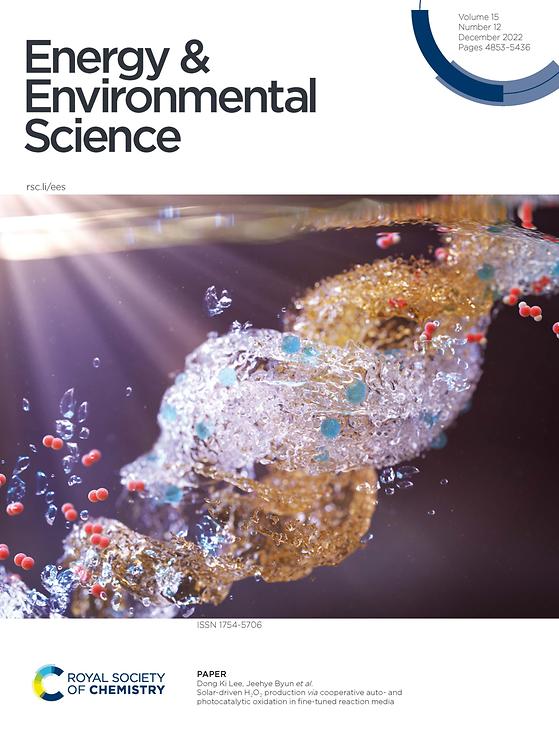 [그림 1] 연구성과 표지(출처: Energy Environ. Sci., 2022, 15, 4853 DOI: 10.1039/D2EE90071H)