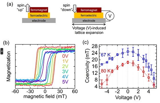 Operation of the two-dimensional(2D) ferromagnet-ferroelectric heterostructure device