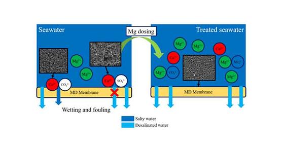 해수담수화 기술, 마그네슘을 투입하여 안정성 확보